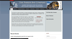 Desktop Screenshot of parkerbaymining.com