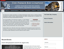 Tablet Screenshot of parkerbaymining.com